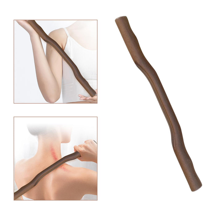 Crofta Wooden Scraping Massage Stick Tool Gifts Smooth Edge for Arms Body Shoulders