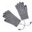 Crofta USB Heated Gloves 3 Temperature Settings Warm for Typing Hiking Men Women Gray