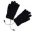 Crofta USB Heated Gloves 3 Temperature Settings Warm for Typing Hiking Men Women Black