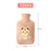 Crofta Plush Hot Water Bottle Thickened Leakproof PVC for Waist Travel Shoulders Brown 1000ml