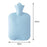 Crofta Hot Water Bottle Water Filling Medium Capacity Leakproof Hot Water Bag Blue