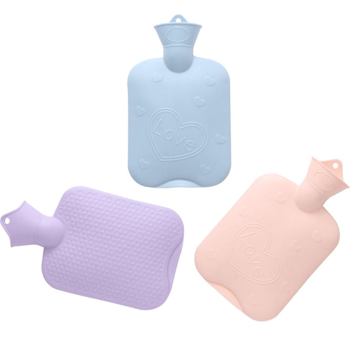 Crofta Hot Water Bottle Water Filling Medium Capacity Leakproof Hot Water Bag Blue