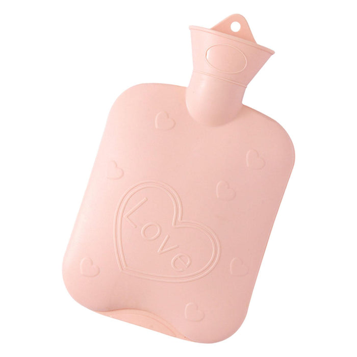 Crofta Hot Water Bottle Water Filling Medium Capacity Leakproof Hot Water Bag Pink