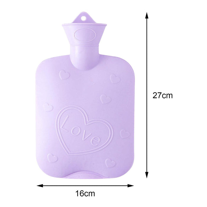 Crofta Hot Water Bottle Water Filling Medium Capacity Leakproof Hot Water Bag Violet