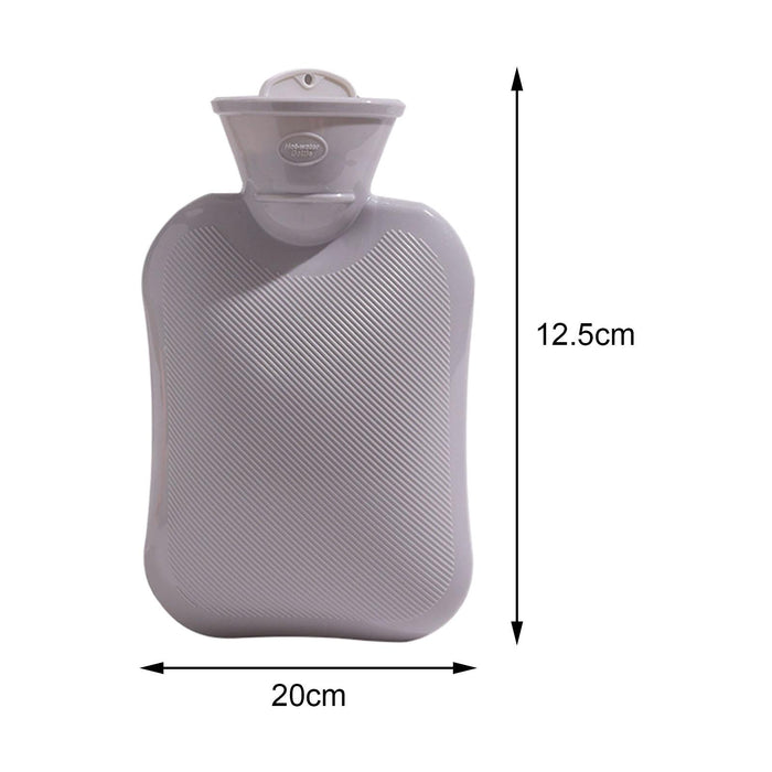 Crofta Hot Water Bag High Density PVC Anti Scalding Inner Tank for Winter Neck Gray