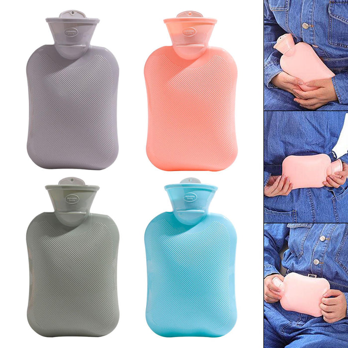 Crofta Hot Water Bag High Density PVC Anti Scalding Inner Tank for Winter Neck Gray