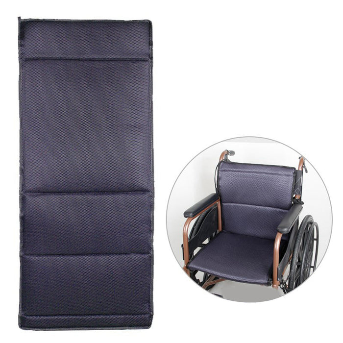 Crofta Wheelchair Cushion Mat Washable Anti Skid Durable Accessory Backrest Pad Gray