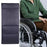 Crofta Wheelchair Cushion Mat Washable Anti Skid Durable Accessory Backrest Pad Gray