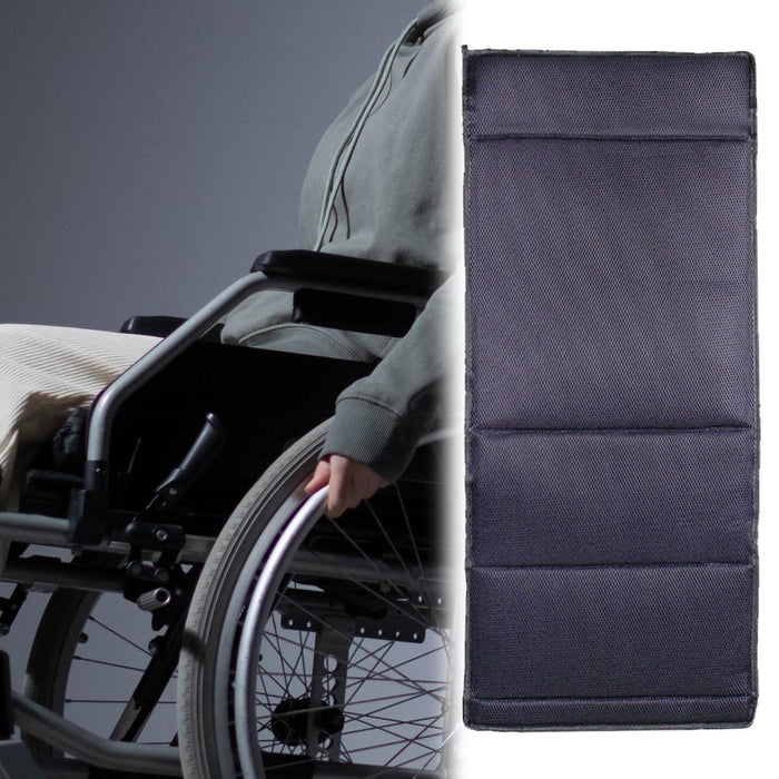 Crofta Wheelchair Cushion Mat Washable Anti Skid Durable Accessory Backrest Pad Gray