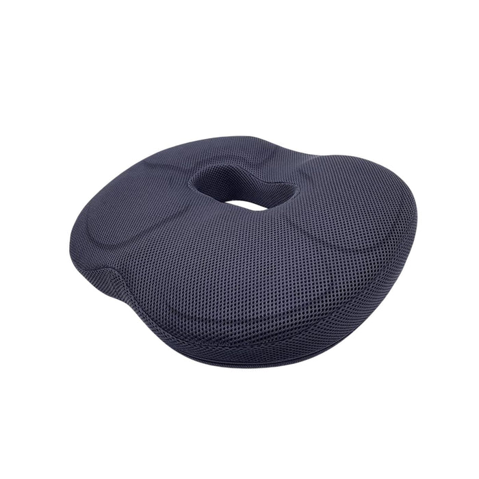 Crofta Sitting Donut Cushion Washable Cover Non Slip Memory Foam for Office Travel Navy Blue