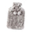 Crofta Plush Hot Water Bottle with Cover 2L Winter Warm Soft Large for Outdoor Gray