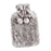 Crofta Plush Hot Water Bottle with Cover 2L Winter Warm Soft Large for Outdoor Gray