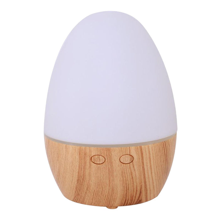 Crofta Mini Air Humidifier with Colorful Night Light Auto Shut Off for Bedroom Wooden