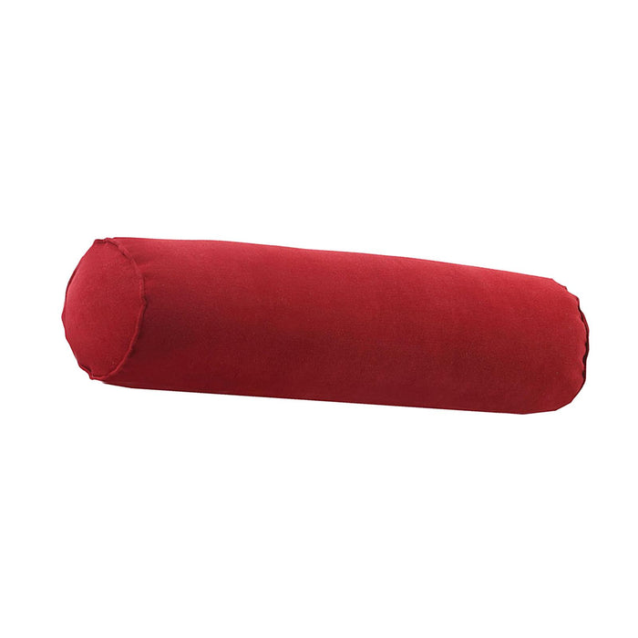 Crofta Round Neck Pillow Hollow Cotton Soft Comfortable for Office Vertebra Car Rust red