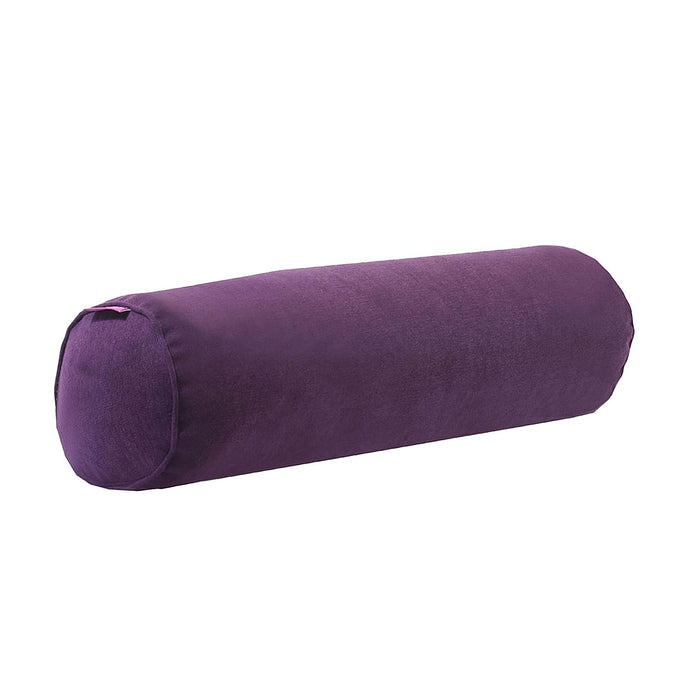 Crofta Round Neck Pillow Hollow Cotton Soft Comfortable for Office Vertebra Car Deep purple