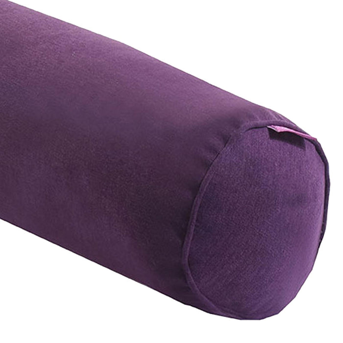 Crofta Round Neck Pillow Hollow Cotton Soft Comfortable for Office Vertebra Car Deep purple