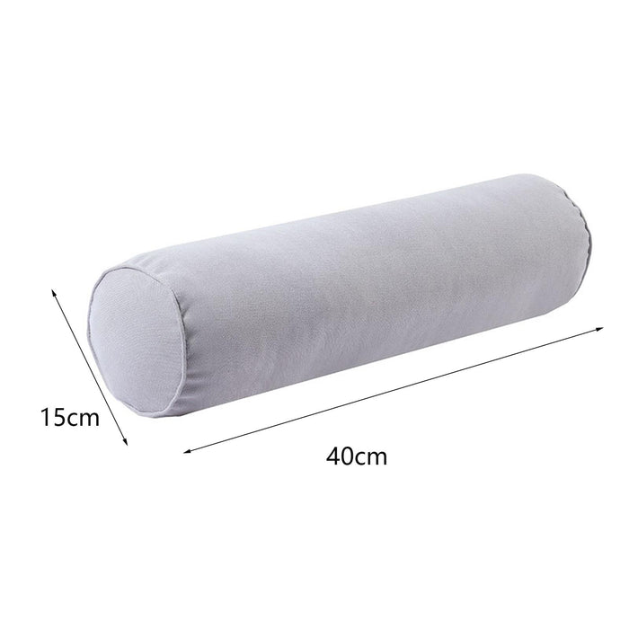 Crofta Round Neck Pillow Hollow Cotton Soft Comfortable for Office Vertebra Car Argent