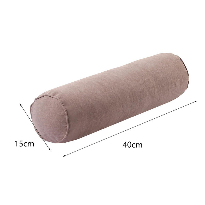 Crofta Round Neck Pillow Hollow Cotton Soft Comfortable for Office Vertebra Car Light coffee