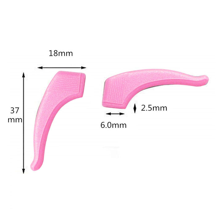 Crofta 2 Pieces Anti Slip Eyeglass Ear Grip Hook Comfortable for Kids and Adults Pink