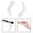 Crofta 1 Pair Anti Slip Eyeglass Ear Hook Silicone Comfortable Eyewear Accessories Transparent