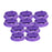 Crofta 10x Disposable Vomit Bag Leakproof 1000ml for Travel Vehicle Airplane Trips  Purple