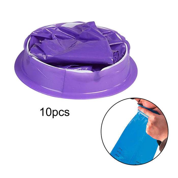 Crofta 10x Disposable Vomit Bag Leakproof 1000ml for Travel Vehicle Airplane Trips  Purple