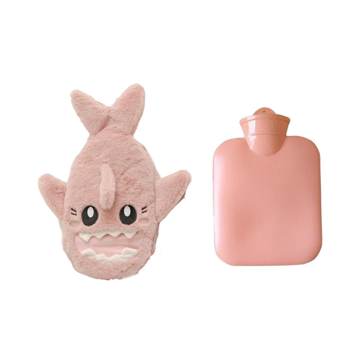 Crofta PVC Hot Water Bag Women Men Winter Gift Bed Warmer for Shoulder Feet Hand Pink