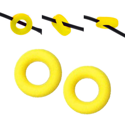 Crofta 2 Pieces Glasses Ear Grips Round Ear Clips for Eyewear Children Adults Yellow