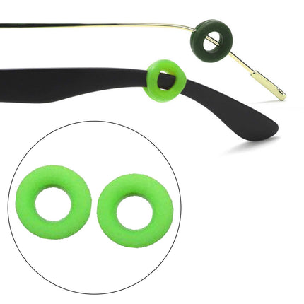 Crofta 2 Pieces Glasses Ear Grips Round Ear Clips for Eyewear Children Adults Green