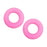 Crofta 2 Pieces Glasses Ear Grips Round Ear Clips for Eyewear Children Adults Pink