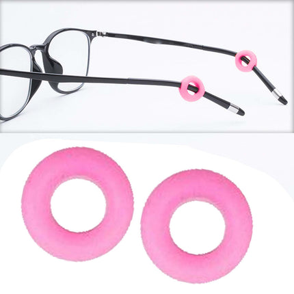 Crofta 2 Pieces Glasses Ear Grips Round Ear Clips for Eyewear Children Adults Pink