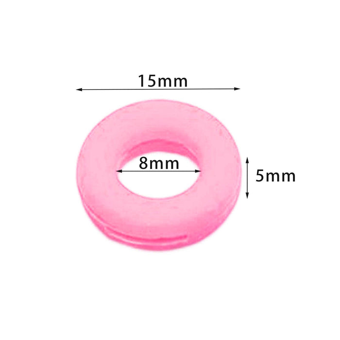 Crofta 2 Pieces Glasses Ear Grips Round Ear Clips for Eyewear Children Adults Pink