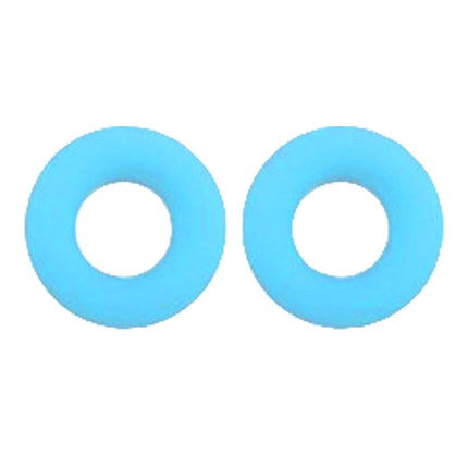 Crofta 2 Pieces Glasses Ear Grips Round Ear Clips for Eyewear Children Adults Blue