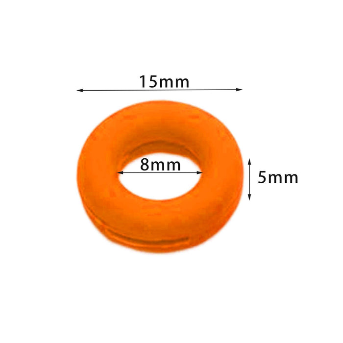 Crofta 2 Pieces Glasses Ear Grips Round Ear Clips for Eyewear Children Adults Orange