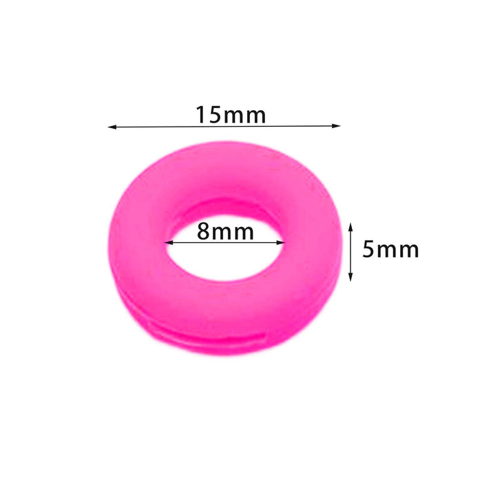 Crofta 2 Pieces Glasses Ear Grips Round Ear Clips for Eyewear Children Adults Red