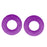 Crofta 2 Pieces Glasses Ear Grips Round Ear Clips for Eyewear Children Adults Purple