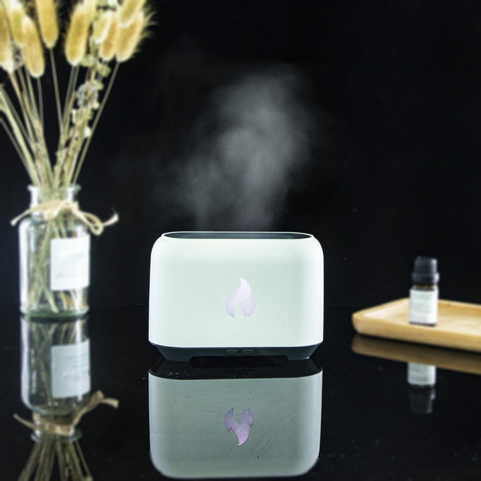 Crofta Silent Aroma Diffuser Decorative USB Charging for Living room Yoga Room White