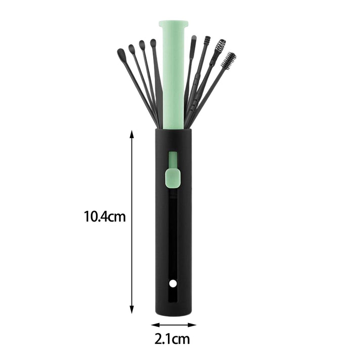 Crofta 1Set Earpick Ear Clean Tool Ear Wax Remover Reusable for Men Women Household Green