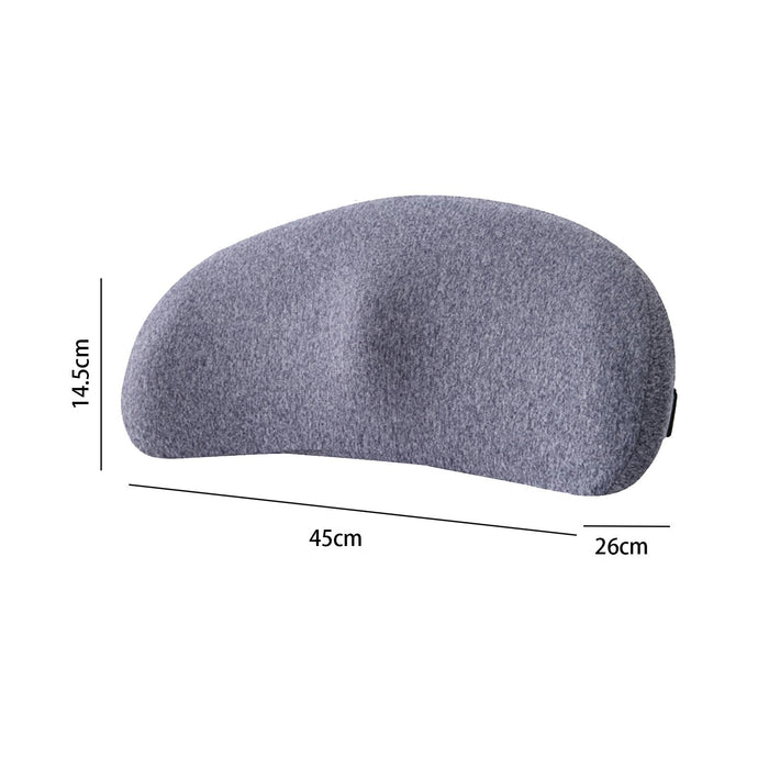 Crofta Lower Back Cushion Memory Foam Chair Pads for Home Travel Sleeping Rest Blue