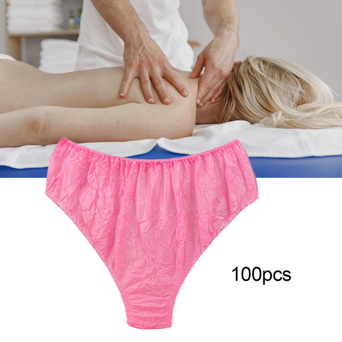 Crofta 100x Briefs Adjustable Breathable Single Layer Handy for Salon Hotel SPA Pink