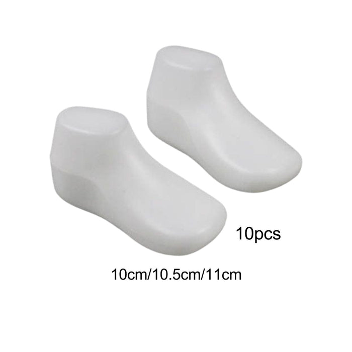 Crofta 10 Pair Baby Foot Model Baby Shoe Stretcher Toddler Booties Shaper Stand 10cm