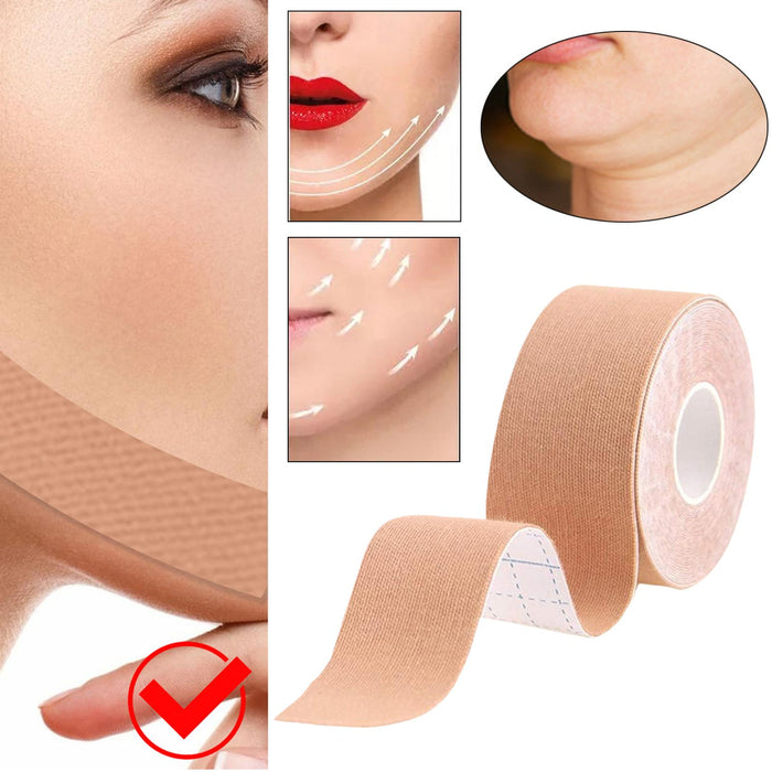 Crofta 1 Roll Face Lift Tape Makeup Tool High Elasticity Breathable for Double Chin