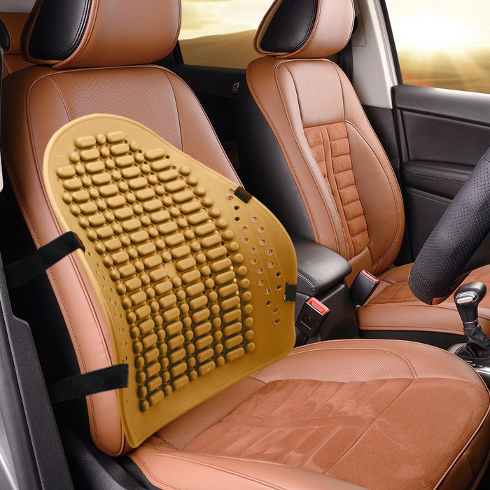 Crofta Comfortable Car Back Cushion Adjustable for Office Chairs Car Seat recliner Yellow Style A