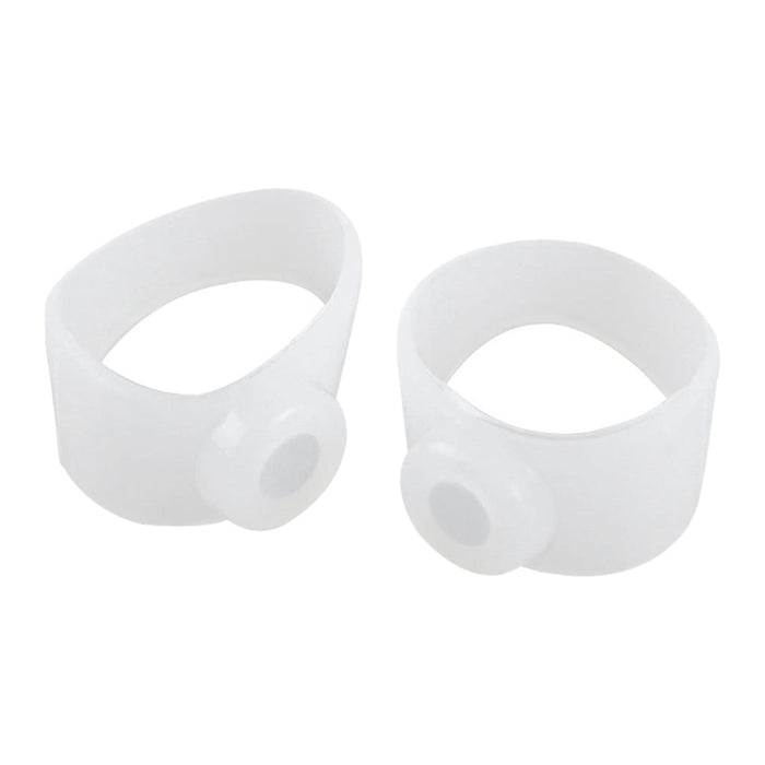 Crofta 1 Pair Silicone Magnetic Toe Rings Soft Reduce Body Fat High Elastic