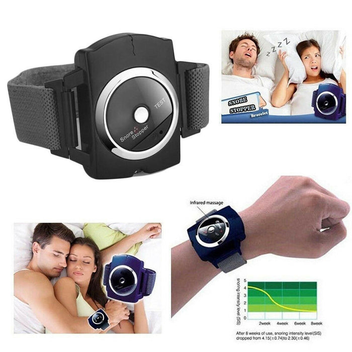 Crofta Anti Snoring Wrist Band for Men Women Mini Sleep Snore Stopping Device