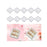 Crofta 10Pcs Press on Nail Storage Boxes Small Nail Packing Box for Nail Salon Home White