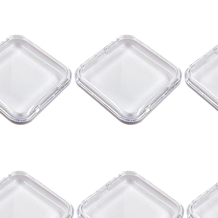 Crofta 10Pcs Press on Nail Storage Boxes Small Nail Packing Box for Nail Salon Home White