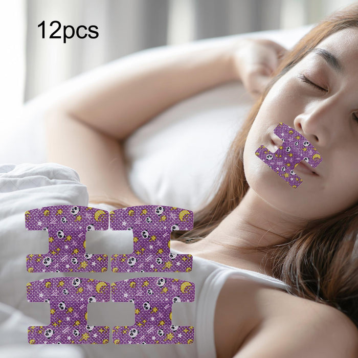 Crofta 12Pcs Mouth Tape Small for Improved Nighttime Sleeping Better Nose Breathing