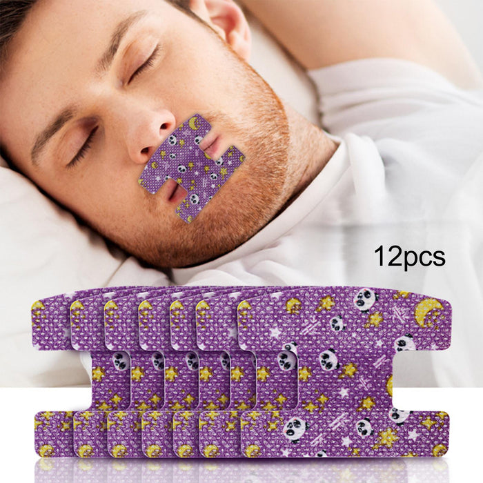 Crofta 12Pcs Mouth Tape Small for Improved Nighttime Sleeping Better Nose Breathing