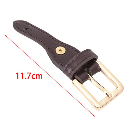 Crofta 2 Pieces Bag Strap Fastener Buckle Adjustable Bag Shoulder Strap Pin Buckles Brown